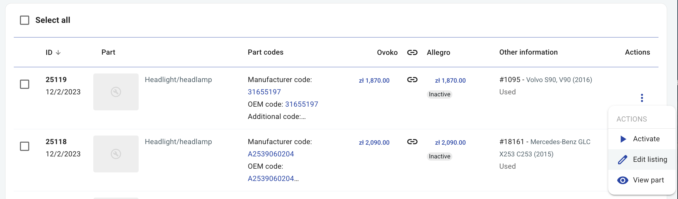 Allegro integration_How to add parts_2_edit listing.png