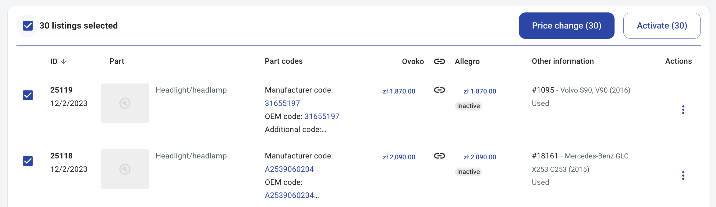 Allegro integration_How to add parts_3_bulk publish.png